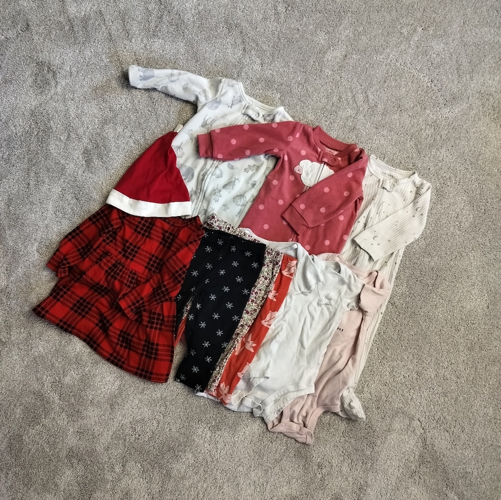 12Pcs Baby Girl 6 to 9 Months Lot